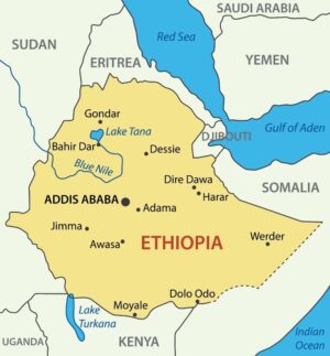 Map of Ethiopia