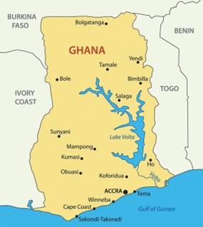 Map of Ghana